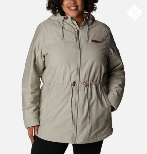 Women's Columbia Chatfield Hill Jackets Grey | Plus Size CA-Q43A0